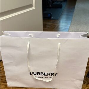 Burberry Classic White Bag with Rope Handles